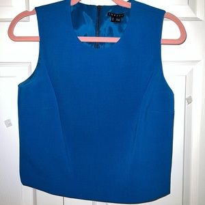 Theory Cropped Top Teal - Size M